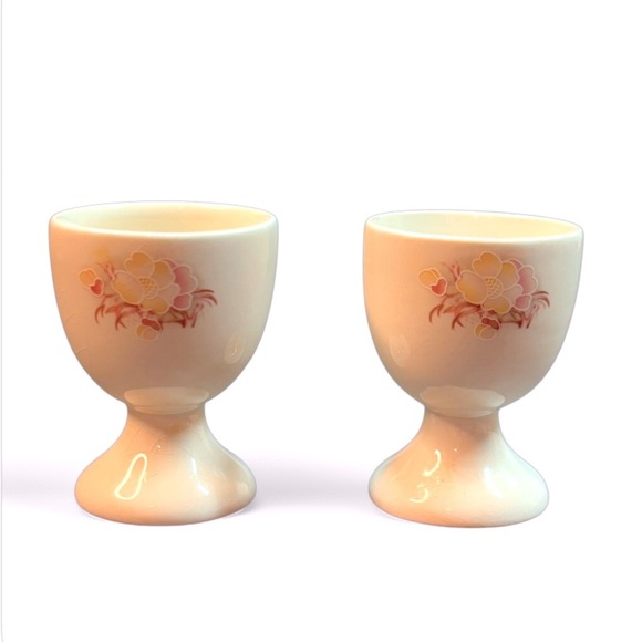2 Vintage Porcelain Egg Cups. Made in England - Picture 1 of 6